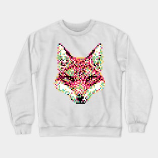 Pixel Art Retro 8-bit Fox Crewneck Sweatshirt